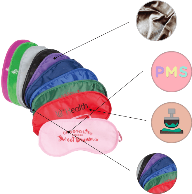 Silky Soft Custom Pms Printing Save On Setup 12 Available - Blindfold (813x670), Png Download