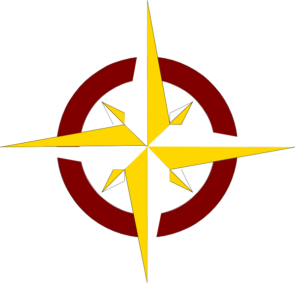 Compass Clip Art - Gold Compass Clip Art (600x577), Png Download
