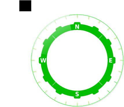 Green Compass Clipart Png For Web - Compass Png (600x435), Png Download
