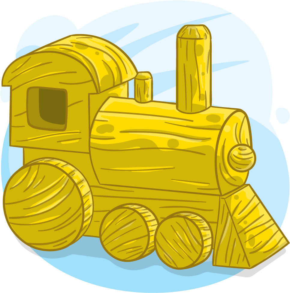 Find Near Me - Yellow Train Cartoon (1024x1024), Png Download