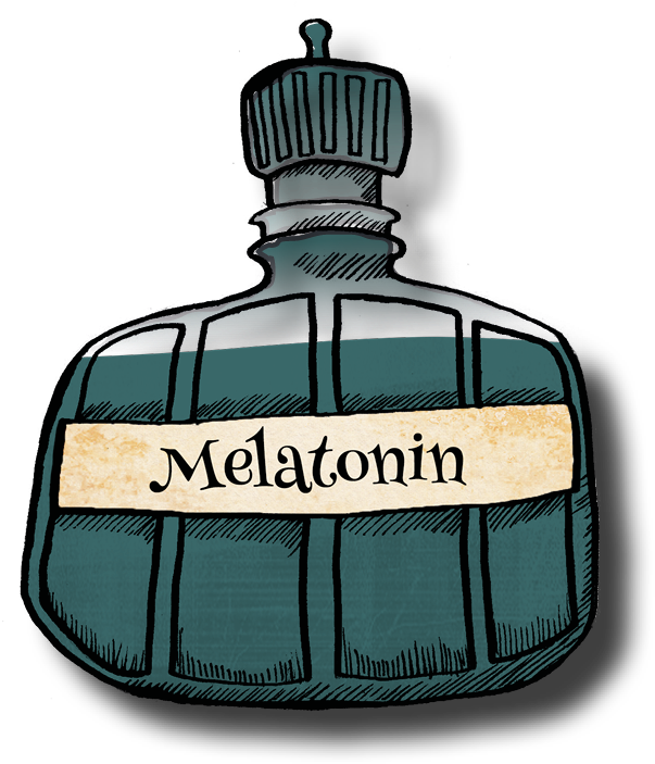 Melatonin Helps Control Everyone's Sleeping And Waking - Sleep (839x878), Png Download