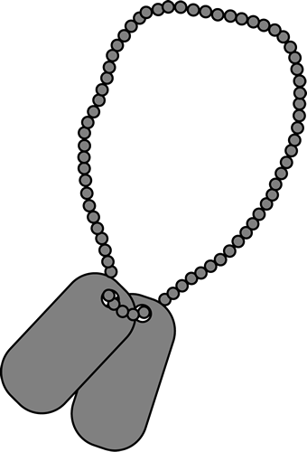 Military Dog Tags Clip Art Image Blank Military Dog (340x500), Png Download