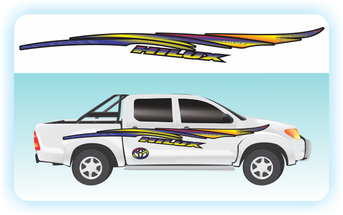 Hilux Franjas 3 - Franjas Para Pick Up (700x438), Png Download