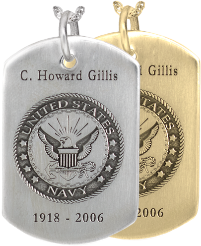 Wholesale Dog Tag With Military Emblem In Silver Or - Dog Tag (500x500), Png Download