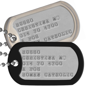 Check Out The Customized Mil-spec Matte Dogtags I Just - Customizable Canada Patriotic Dogtags (350x350), Png Download