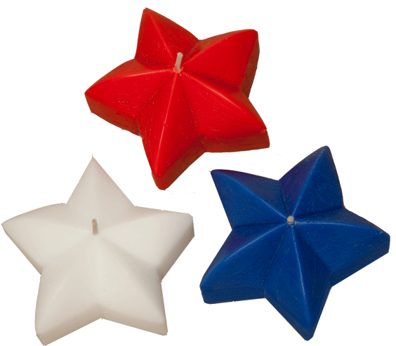 Star Floating Candles - Candle (576x497), Png Download