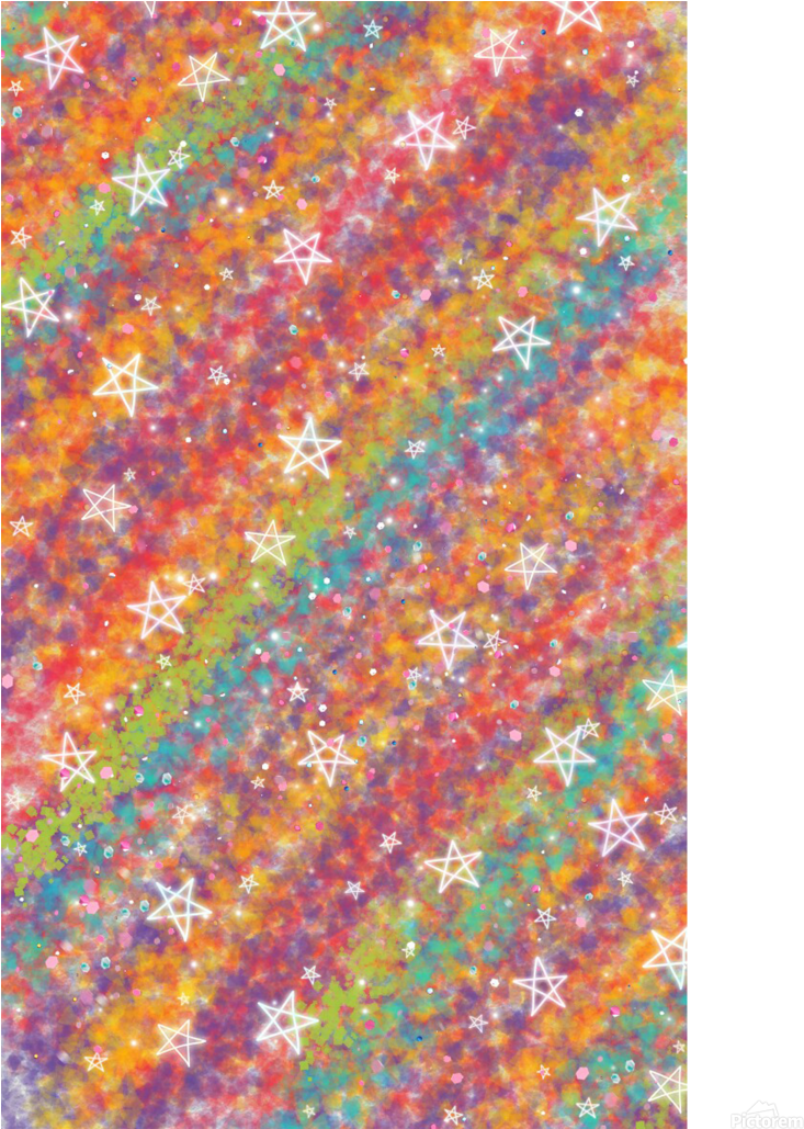 Stars In Canvas Print With Floating Frame - Visual Arts (900x1028), Png Download