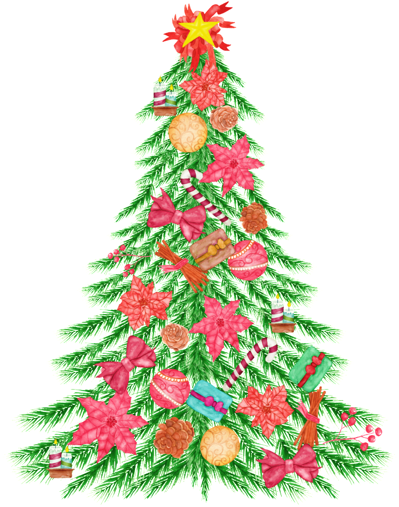 Arbol De Navidad Decorado Png Transparente - Christmas Tree (1024x1024), Png Download