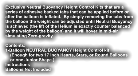 Exclusive Neutral Buoyancy Height Control Kits That - Balloon Weights (479x279), Png Download