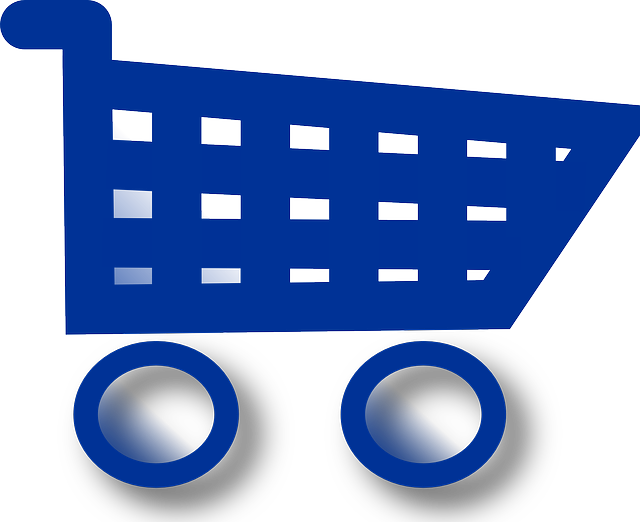 Carrinhos De Compras, Entrada De Dados, Infográfico, - Shopping Cart Blue Png (640x522), Png Download