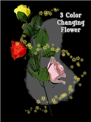 Three Color Changing Floating Flower By Jl Magic (400x400), Png Download