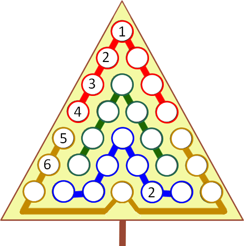 En El Árbol De Navidad De Arriba Cada Guirnalda De - Circle (496x500), Png Download
