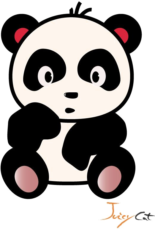 Cartoon Panda Png Image Background - Cartoon Panda Bear (553x787), Png Download