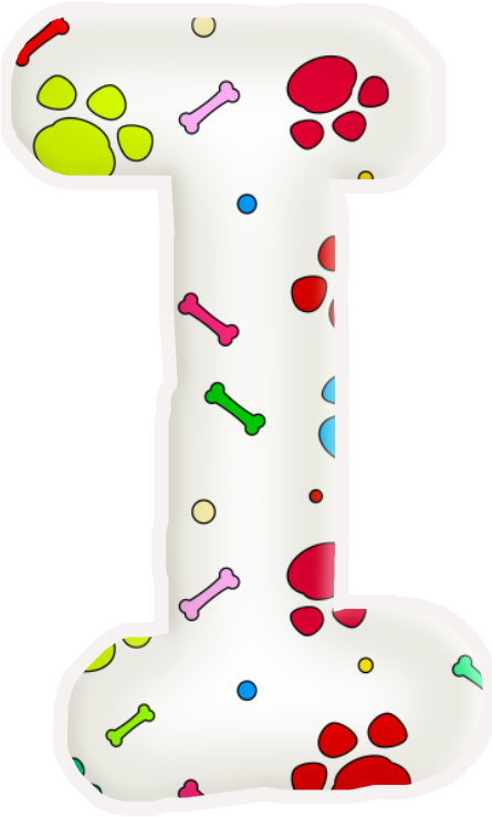 Axi - Alfabeto De Huellas De Perritos (444x765), Png Download