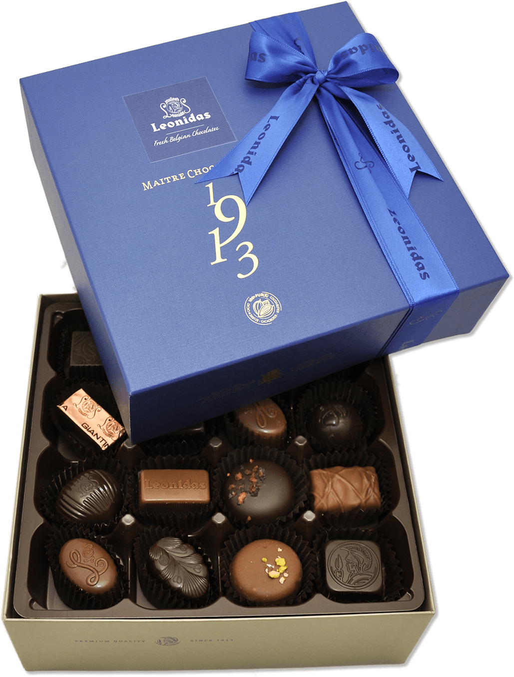 Large Blue Signature Gift Box - Leonidas Belgian Chocolates Leonidas Chocolates - Heritage (1200x1443), Png Download