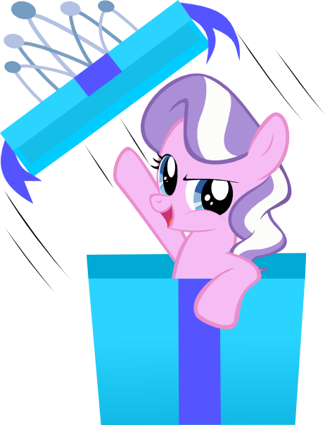Magerblutooth, Box, Diamond Tiara, Female, Open Mouth, - Cartoon (462x604), Png Download
