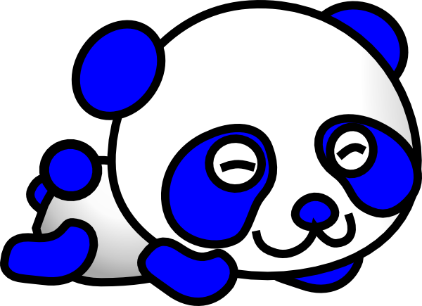 Cute Panda Panda Coloring Page (600x435), Png Download