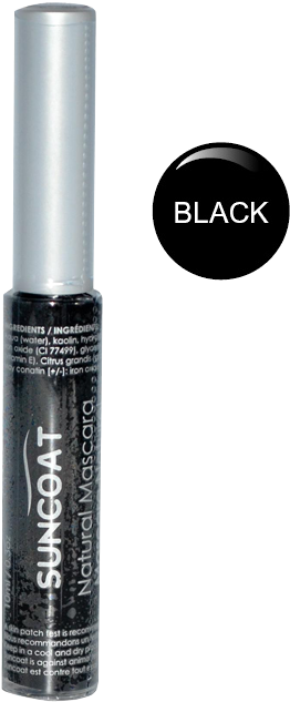 12 Natural Mascaras For Sensitive Eyes If You're Afraid - Suncoat Sugar Based Mascara - Black - 10ml (596x700), Png Download