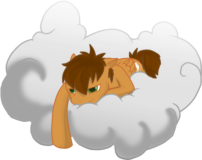 Lazy Day Lightning - Cartoon (900x712), Png Download