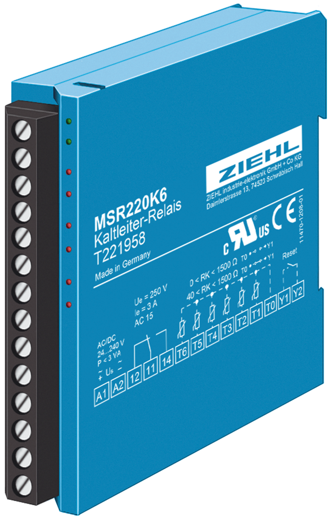 Ptc Resistor Relay Type Msr220k6 - Kaltleiter Relais (3840x2160), Png Download