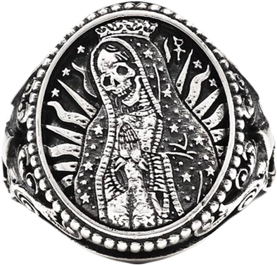 Santa Muerte Chevalier - Silver (2000x2000), Png Download
