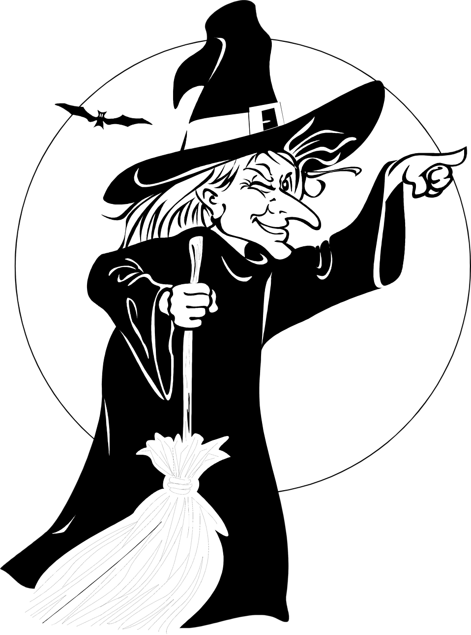 Simple Witches Images Free Witch Stock Photo Illustration - Witch Property Metal Novelty Parking Sign P-1167 (958x1289), Png Download