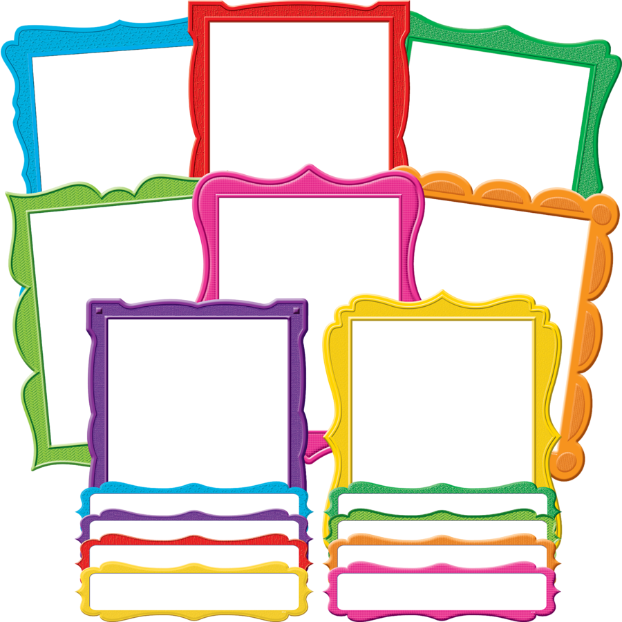 Tcr5628 Fancy Frames Bulletin Board Display Set Image - Frames For Bulletin Boards (900x900), Png Download