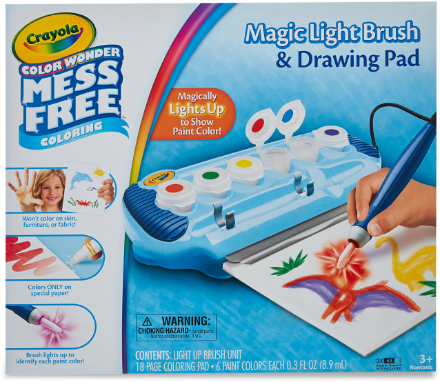 Color Wonder Magic Light Brush & Drawing Pad - Crayola Color Wonder Magic Light Brush & Drawing (700x700), Png Download