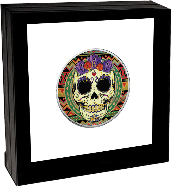 Santa Muerte - Coque Galaxy A5 2016 A510 - Tete Mauve - Etui Pour (721x782), Png Download