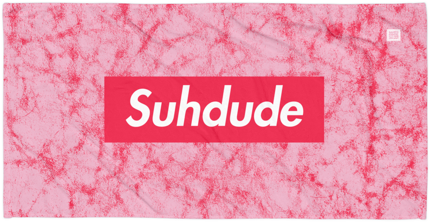 Image Of Suhdude Towel - Label (1000x1000), Png Download
