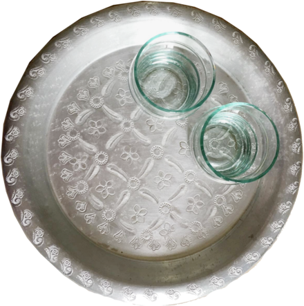 Mini Moroccan Aluminum Tray - Aluminium (480x480), Png Download