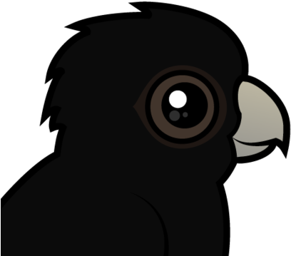 Red-tailed Black Cockatoo - Red-tailed Black Cockatoo Keychain, Adult Unisex, Size: (440x440), Png Download