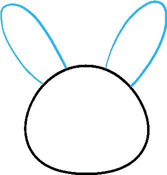 How To Draw Bunny - Rabbit (678x600), Png Download