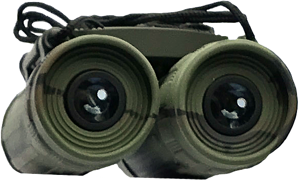 Camo Binocular End View (604x385), Png Download