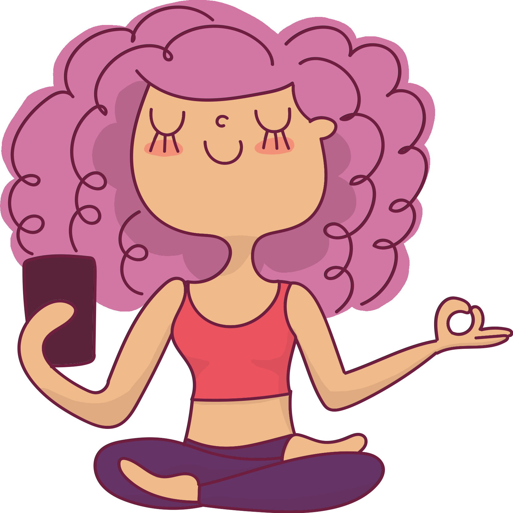 I - ' - Stray Curls (1666x1665), Png Download