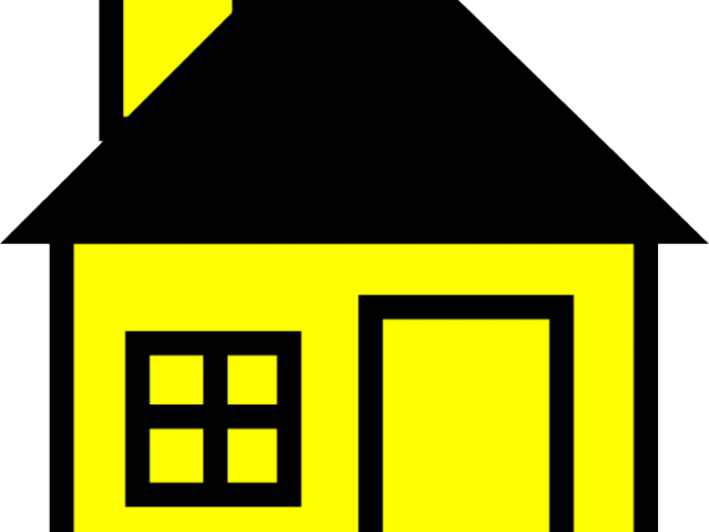 Haunted House Clipart Home Made - House Yellow Clip Art (640x480), Png Download