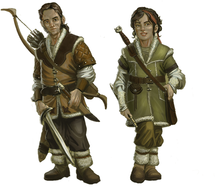 Frostland Halflings - Young Halfling (500x425), Png Download