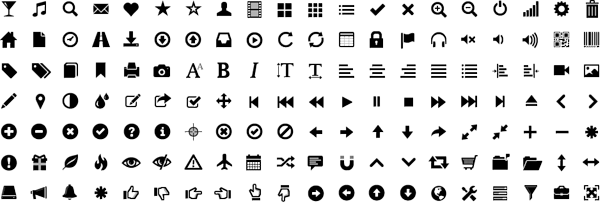 Glyphicons Halflings Sprite Sheet - Glyphicons Halflings Png (600x203), Png Download