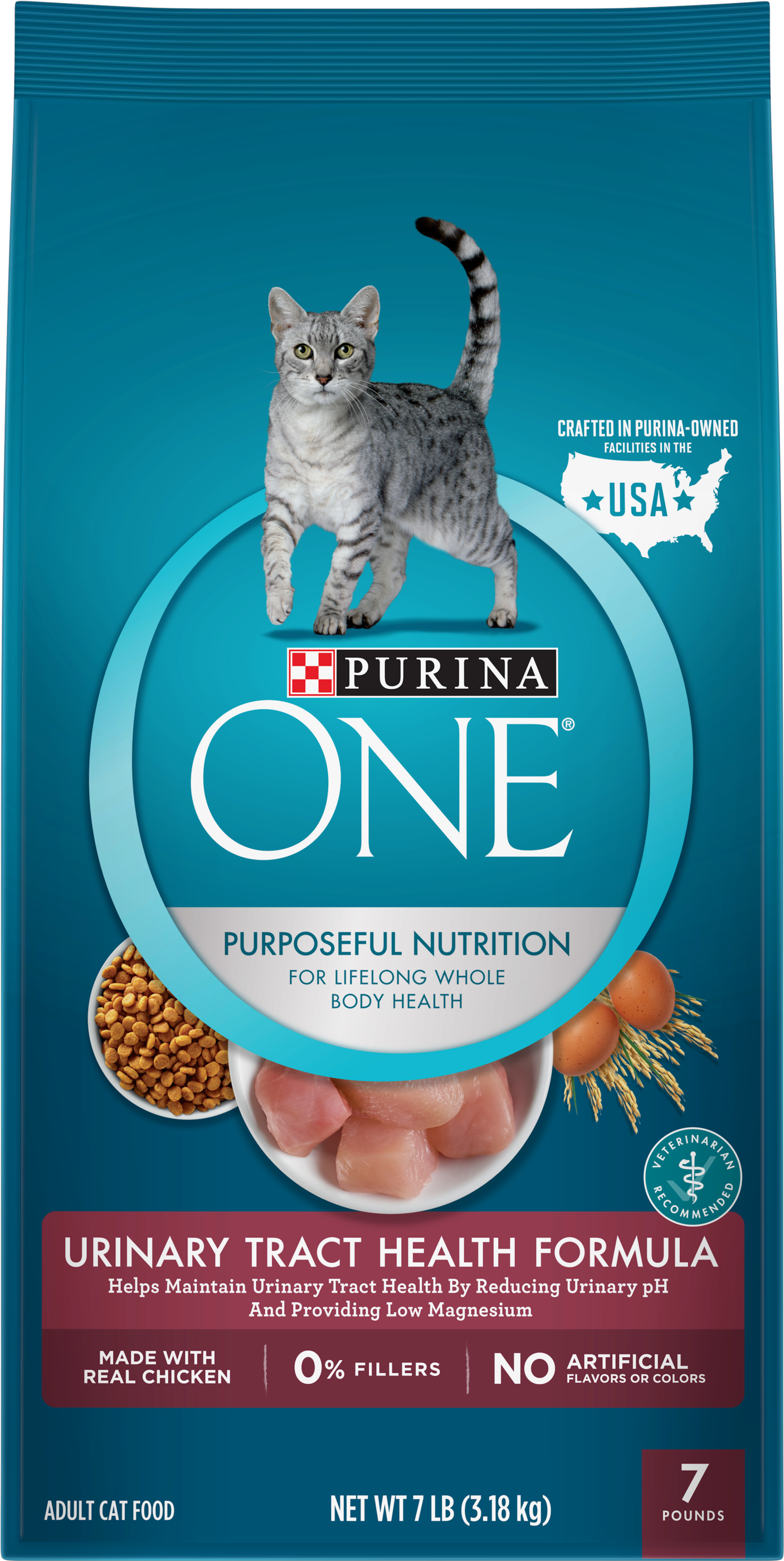 Purina One Urinary Tract Health Formula Adult Dry Cat - Purina One Sensitive Stomach (3000x3000), Png Download