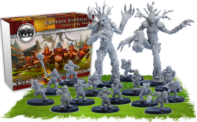 Ig Iron Golems Fantasy Football Halfling Team - Blood Bowl Halfling Team (680x421), Png Download