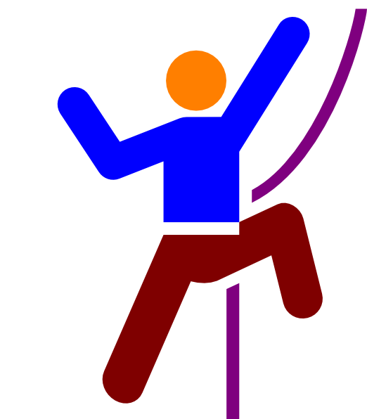 Small - Rock Climbing Clip Art (522x596), Png Download