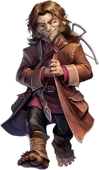 Bom Turnvalor, Halfling Thief " - Halfling Pathfinder (442x740), Png Download