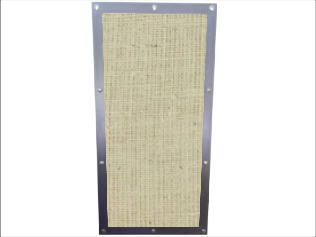 Modern Industrial Burlap Pin Board - Net (1071x803), Png Download