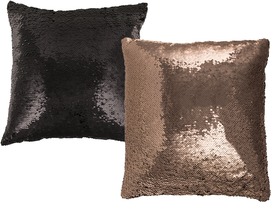 Coussin Décoratif Avec Sequins Magiques Bicolores (945x709), Png Download