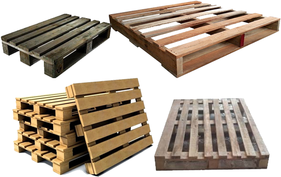 Jungle Wood Pallets - Pallet (571x372), Png Download