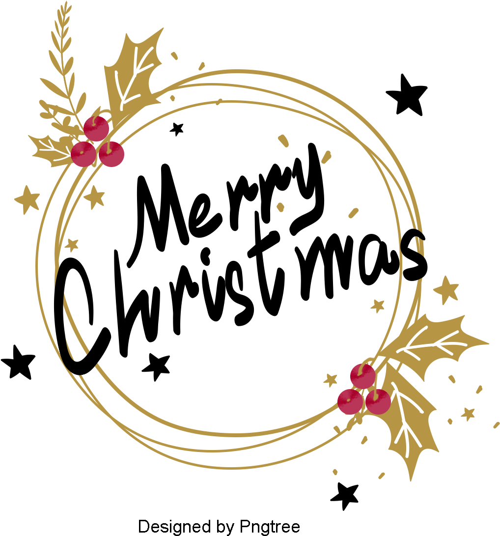 Golden Simple Christmas Happy Border, Border Frame, - Psd (1200x1200), Png Download