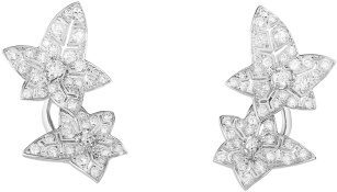 Lierre De Paris Stud Earrings - طقم ذهب ابيض ناعم (370x370), Png Download