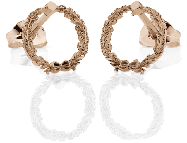 Meadowlark Earrings Wreath (1024x1024), Png Download