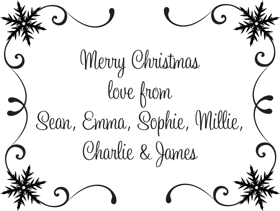 Merry Christmas Stamp - Monogram (1200x1200), Png Download