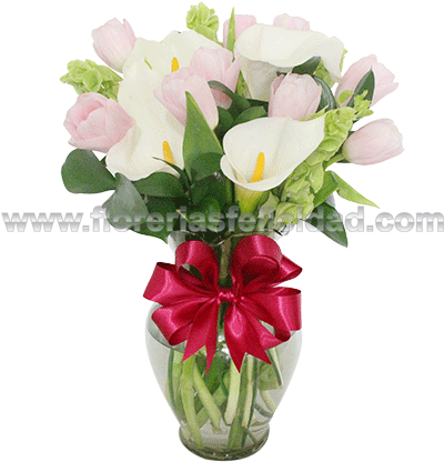 Arreglo De Flores Promesa De Amor - Flower (500x469), Png Download